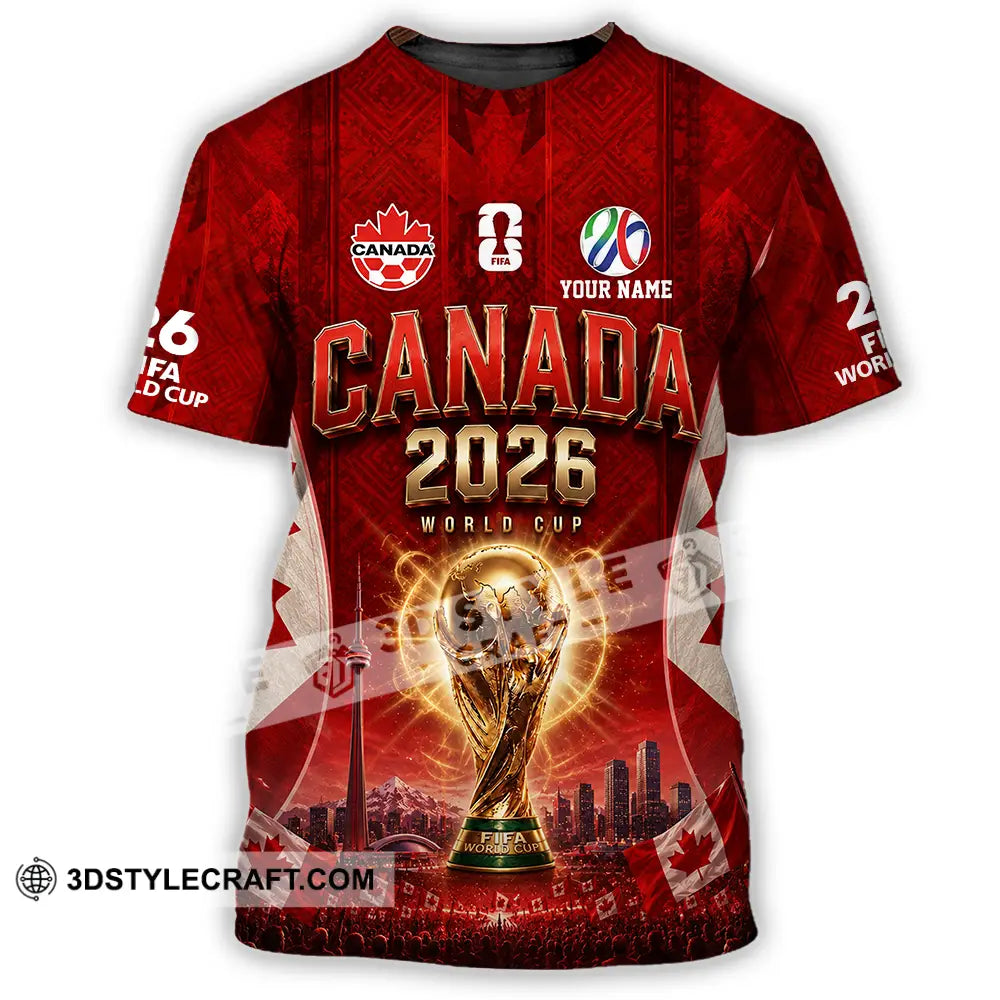 Unisex Shirt - Custom Canada World Cup 2026 Shirt - T-Shirt / S - T-shirt