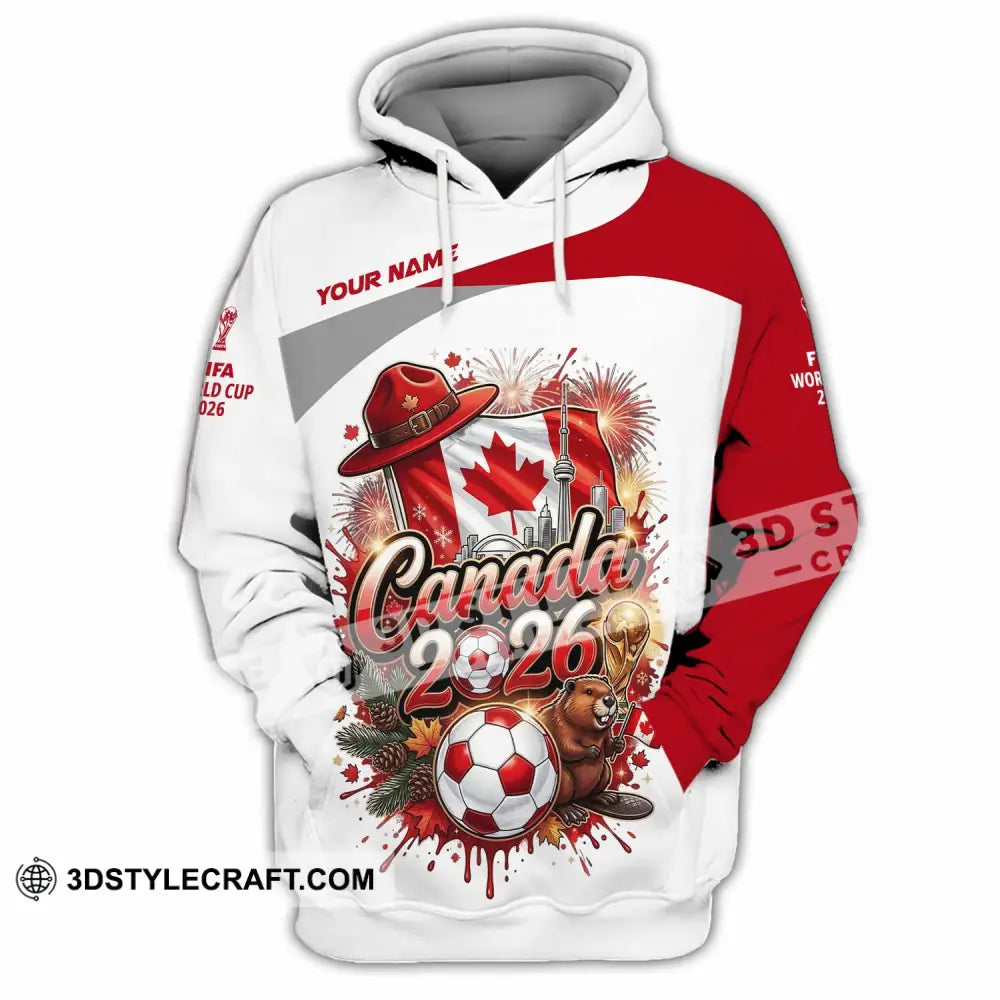 Unisex Shirt - Custom Canada World Cup 2026 3D Shirt - Hoodie / S - T-shirt