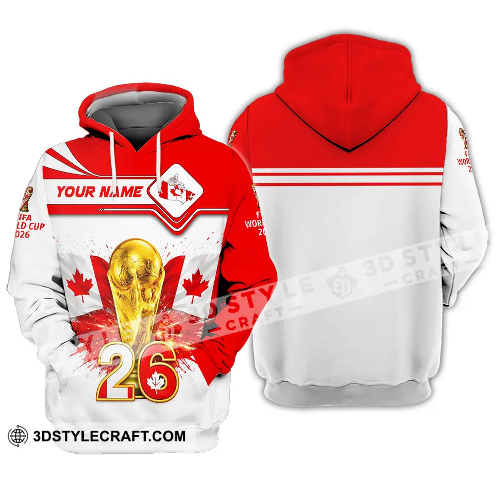 Unisex Shirt - Custom Canada World Cup 2026 3D Shirt Hoodie / S T-shirt