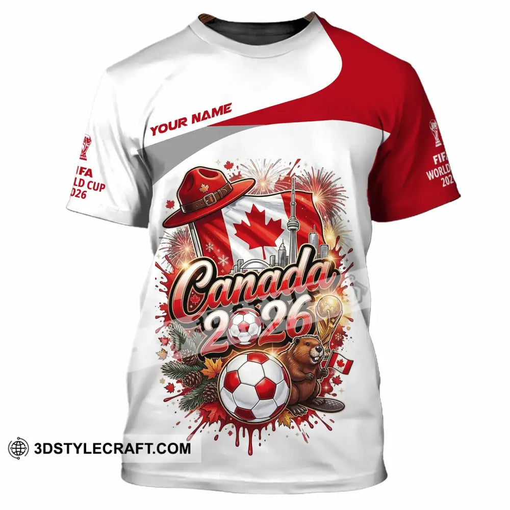 Unisex Shirt - Custom Canada World Cup 2026 3D Shirt - T-Shirt / S - T-shirt