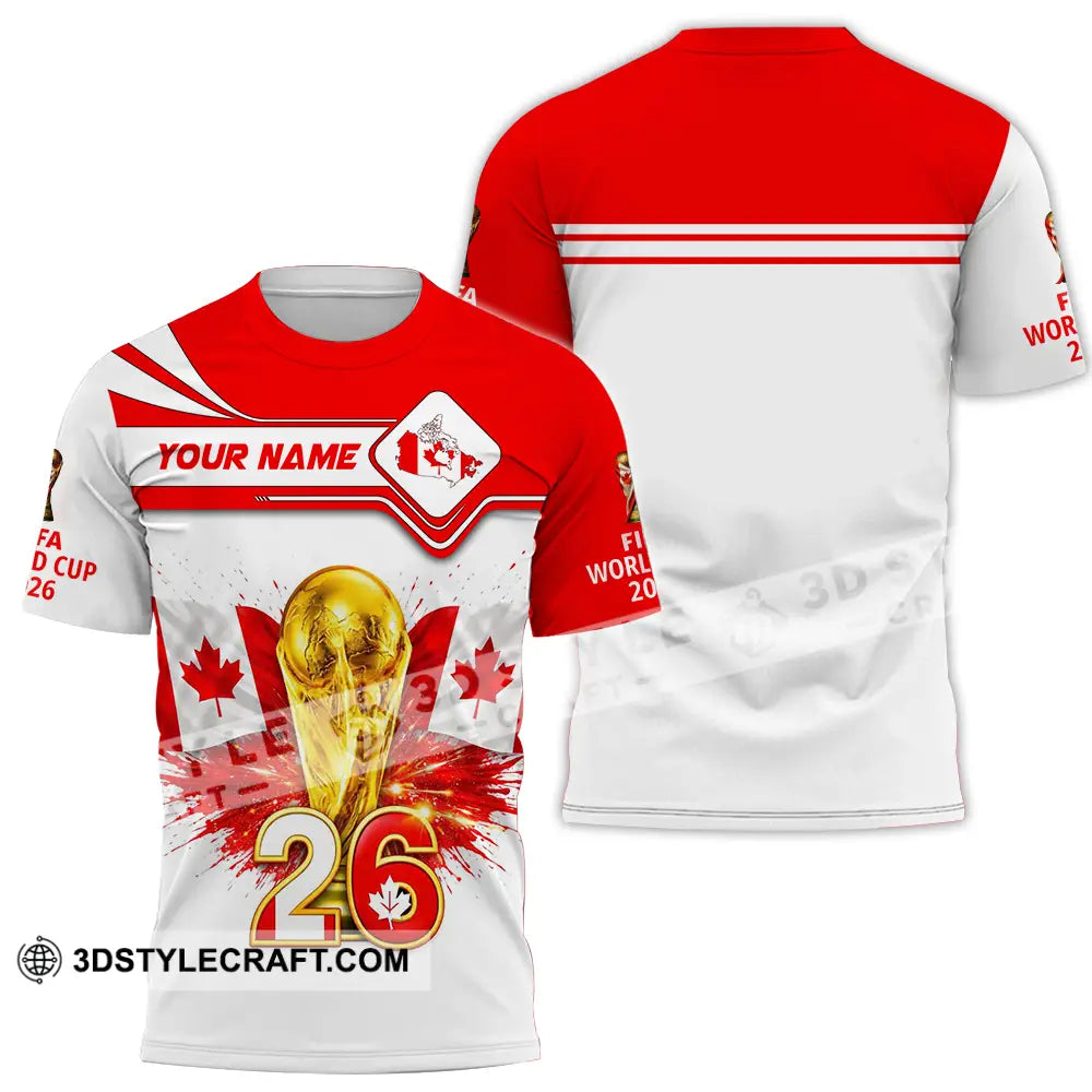 Unisex Shirt - Custom Canada World Cup 2026 3D Shirt T-Shirt / S T-shirt