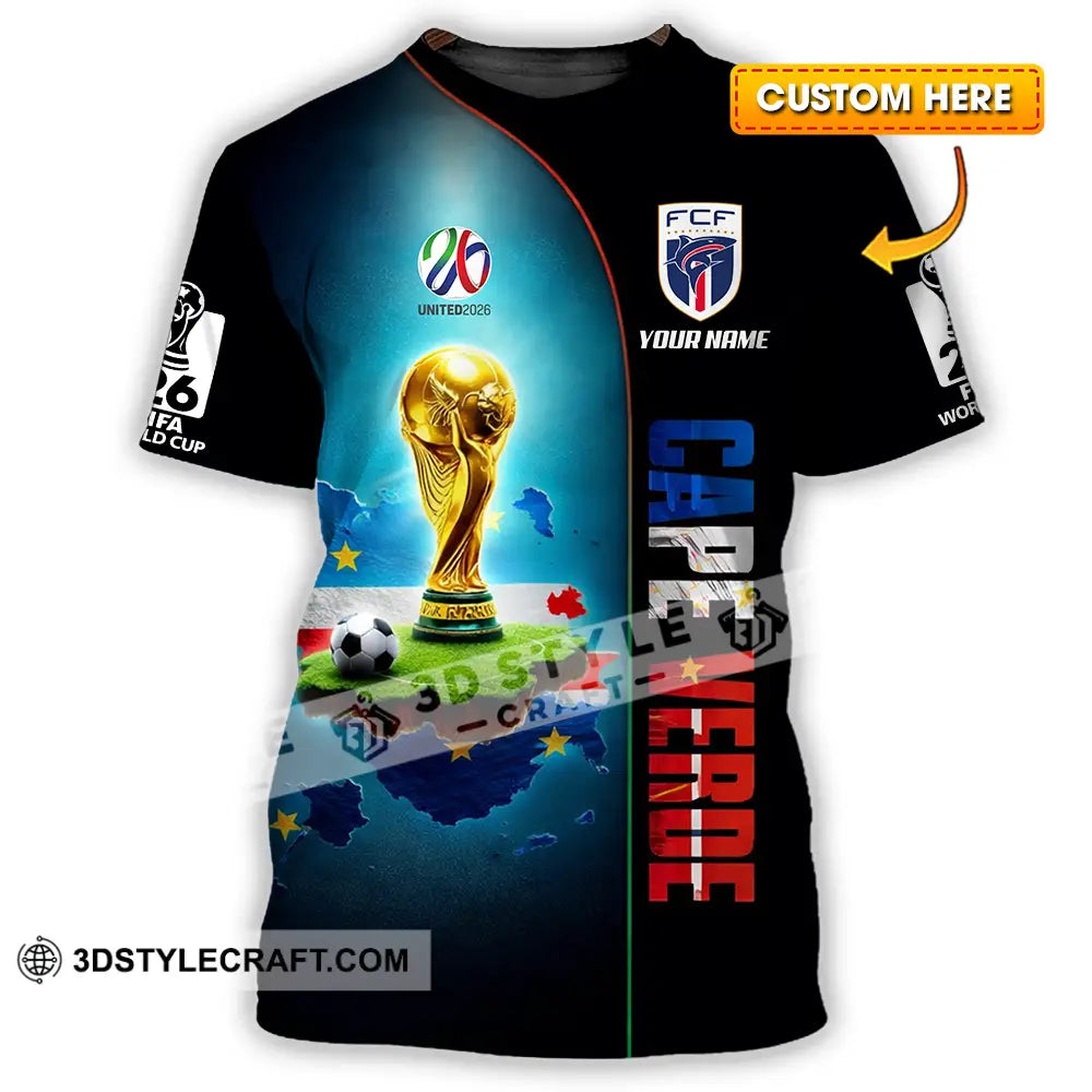 Unisex Shirt - Custom Cape Verde World Cup 2026 3D Shirt - T-shirt