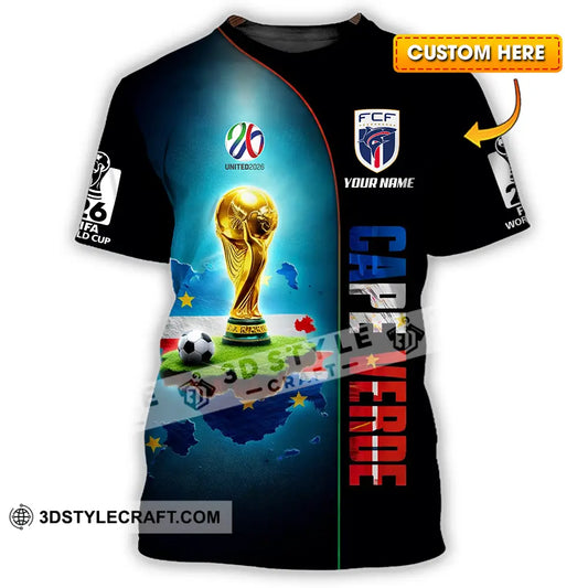 Unisex Shirt - Custom Cape Verde World Cup 2026 3D Shirt - T-shirt