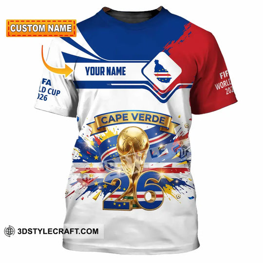 Unisex Shirt - Custom Cape Verde FIFA 3D Shirt style option 1