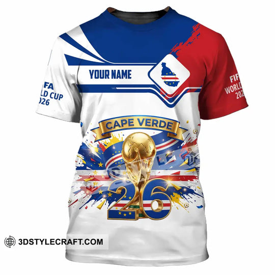Unisex Shirt - Custom Cape Verde FIFA 3D Shirt style option 3