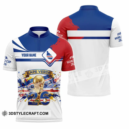 Unisex Shirt - Custom Cape Verde FIFA 3D Shirt style option 2