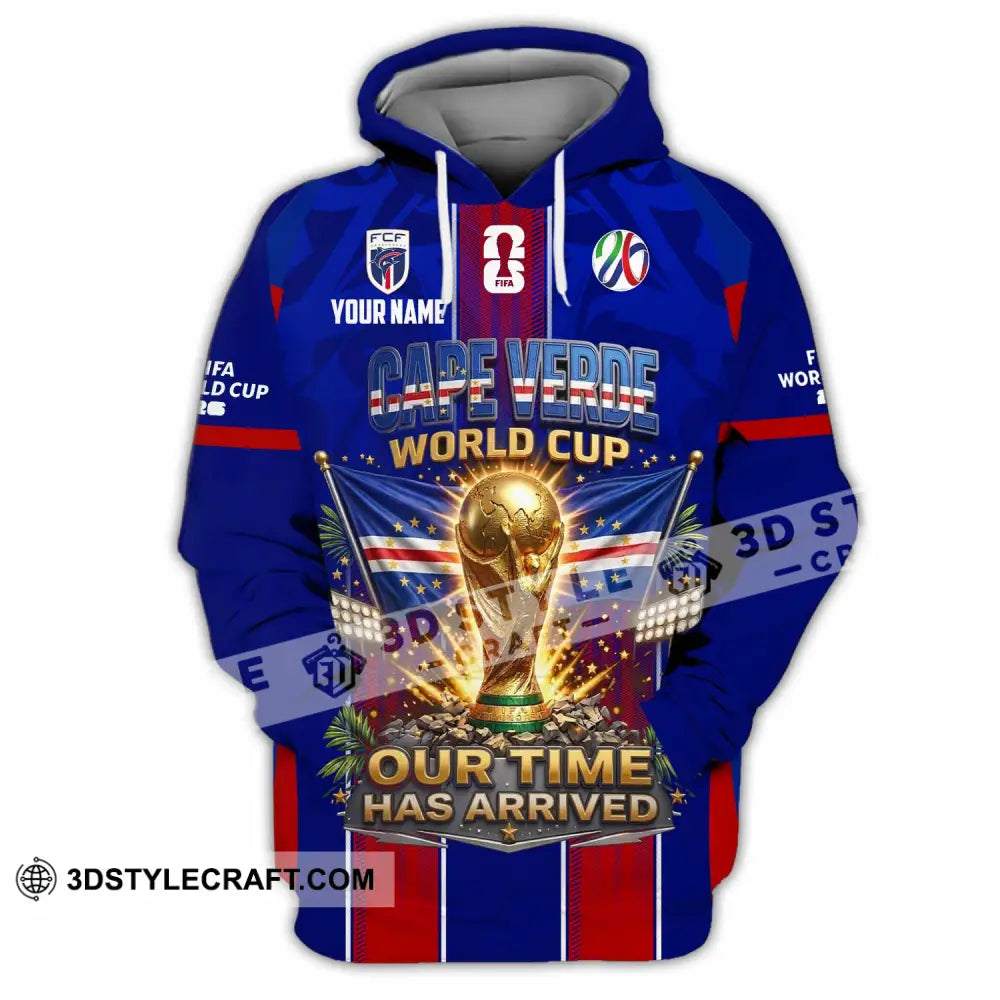 Unisex Shirt - Custom Cape Verde World Cup 2026 Shirt - Hoodie / S - T-shirt