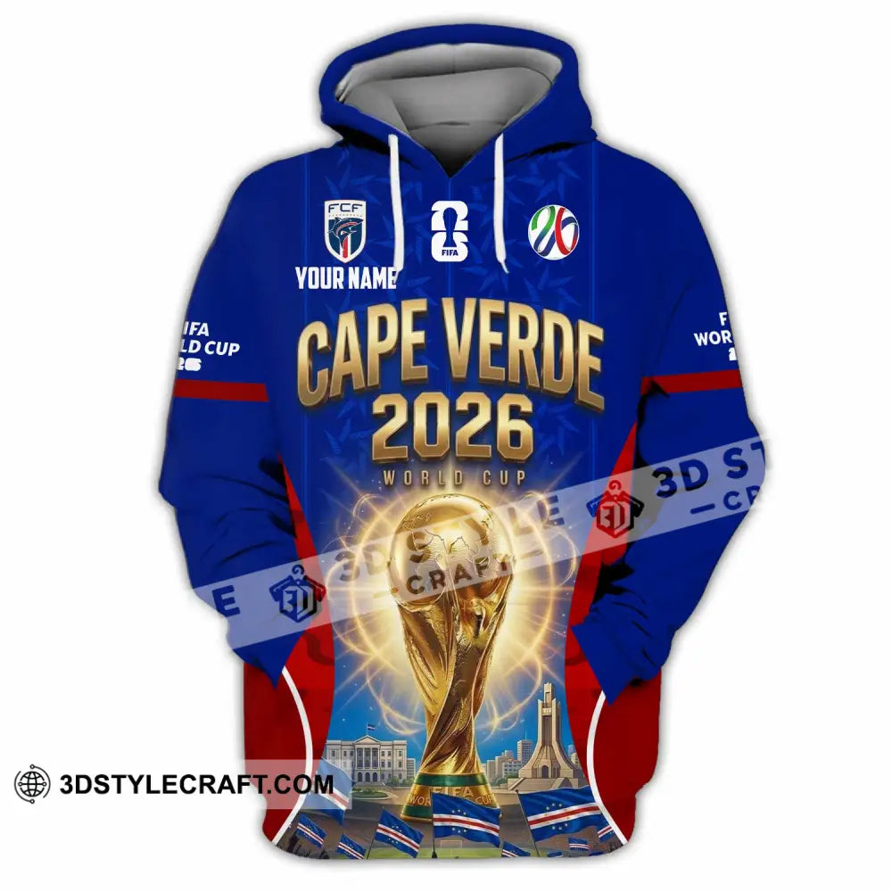Unisex Shirt - Custom Cape Verde World Cup 2026 Shirt - Hoodie / S - T-shirt