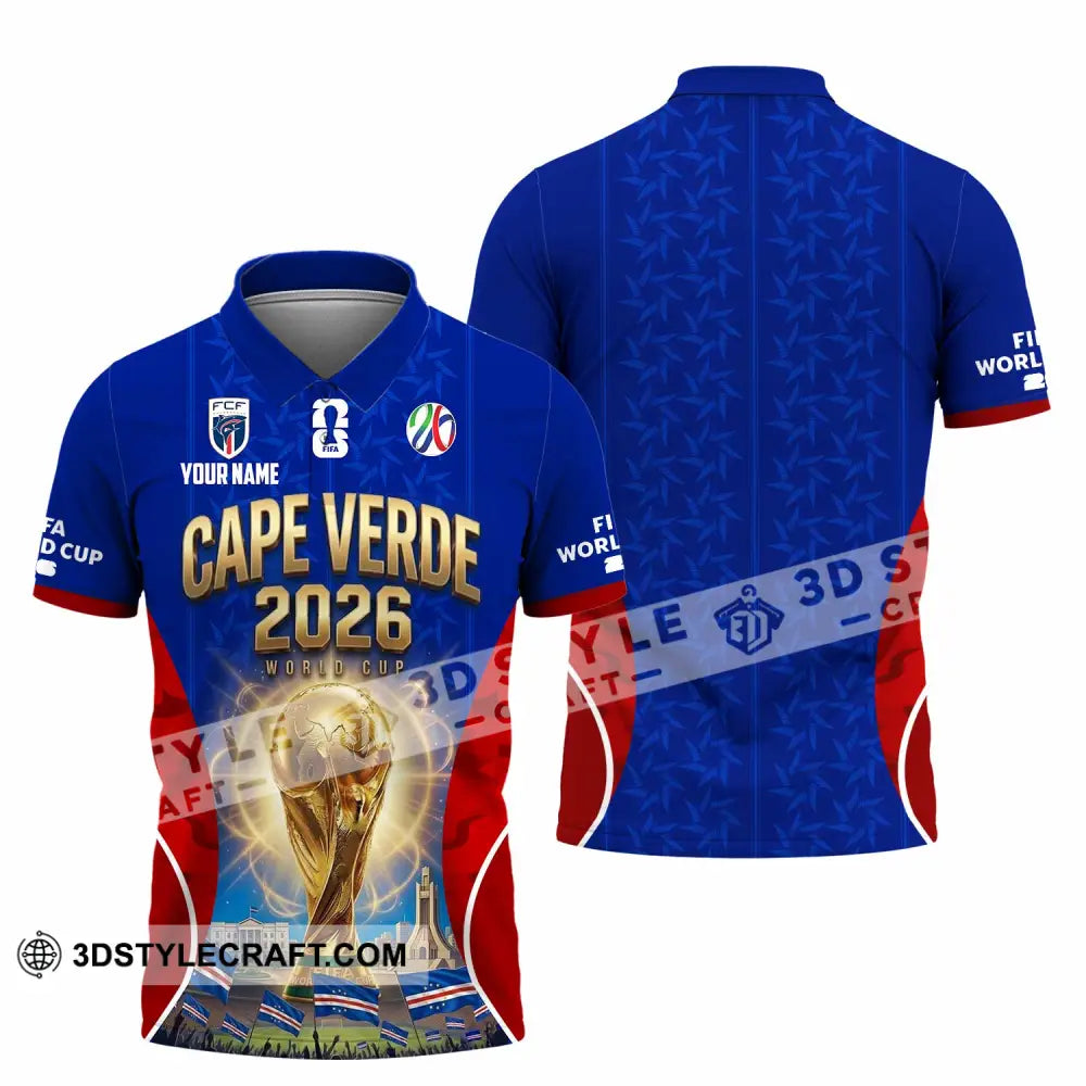 Unisex Shirt - Custom Cape Verde World Cup 2026 Shirt - Polo Shirt / S - T-shirt