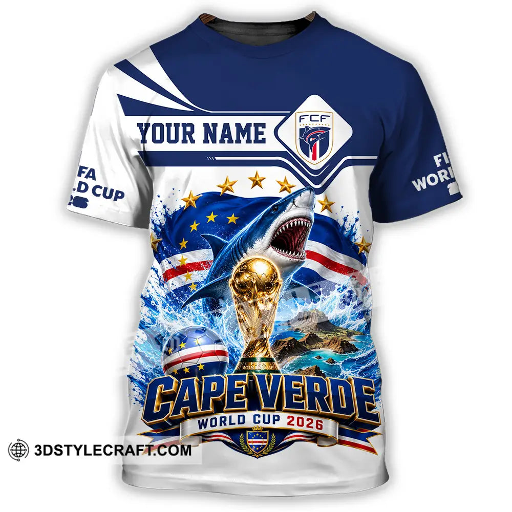 Unisex Shirt - Custom Cape Verde World Cup 2026 Shirt - T-Shirt / S - T-shirt