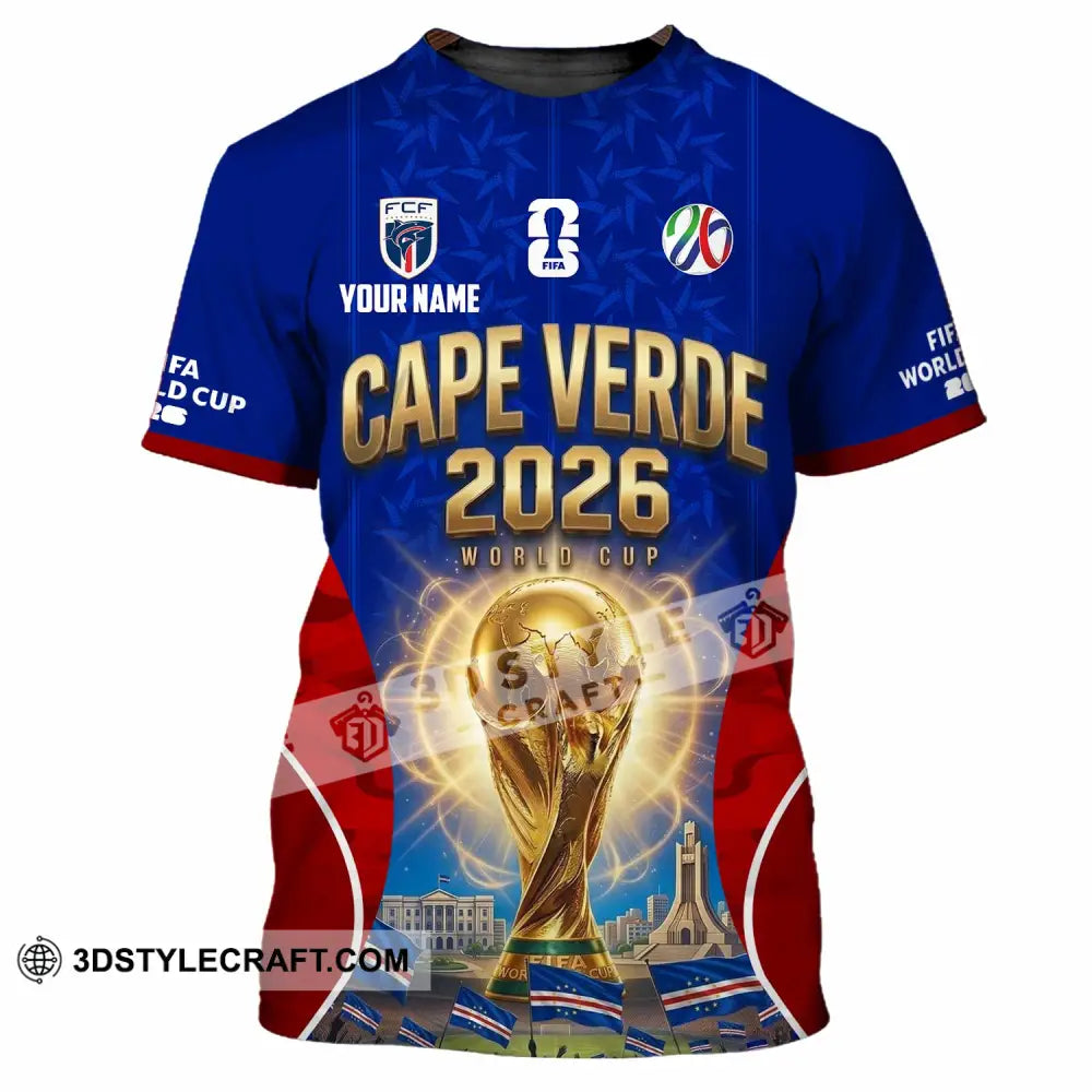 Unisex Shirt - Custom Cape Verde World Cup 2026 Shirt - T-Shirt / S - T-shirt