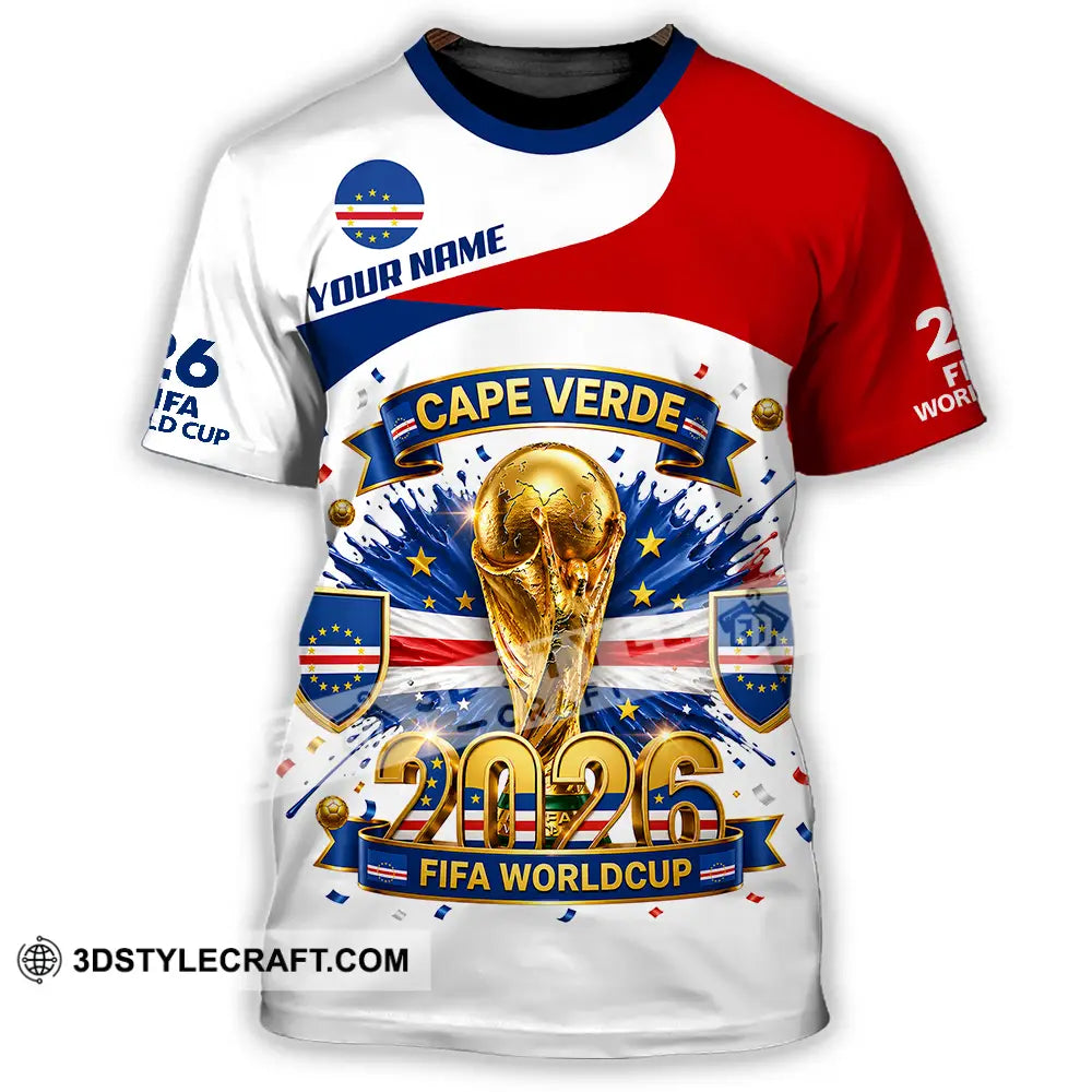 Unisex Shirt - Custom Cape Verde World Cup 2026 3D Shirt - T-Shirt / S - T-shirt
