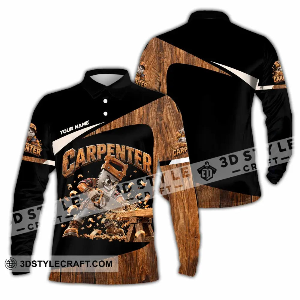 Unisex Shirt - Custom Carpenter Shirt - Long Sleeve Polo / S - T-shirt