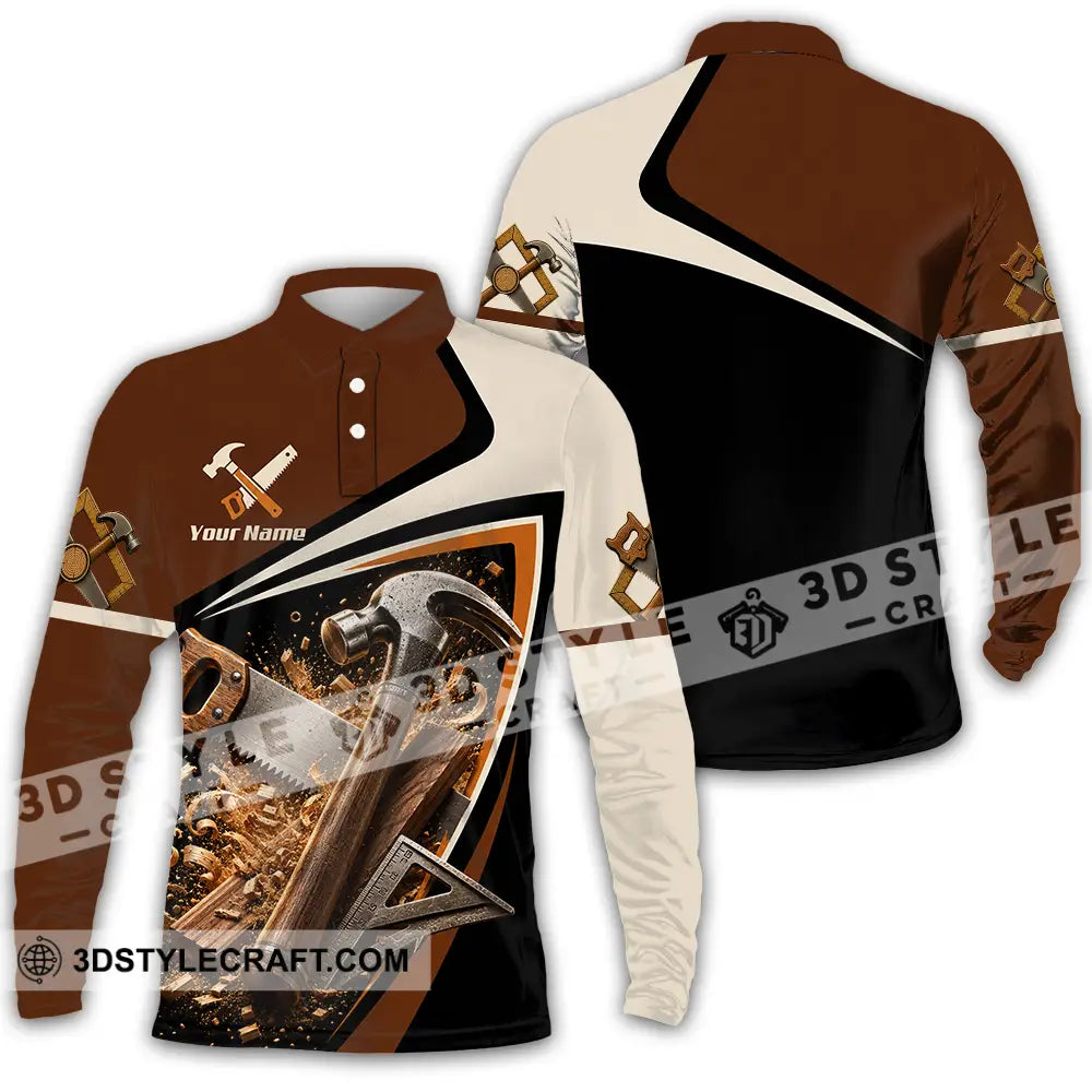 Unisex Shirt - Custom Carpenter Shirt - Long Sleeve Polo / S - T-shirt