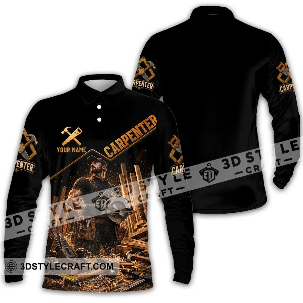 Unisex Shirt - Custom Carpenter Shirt - Long Sleeve Polo / S - T-shirt