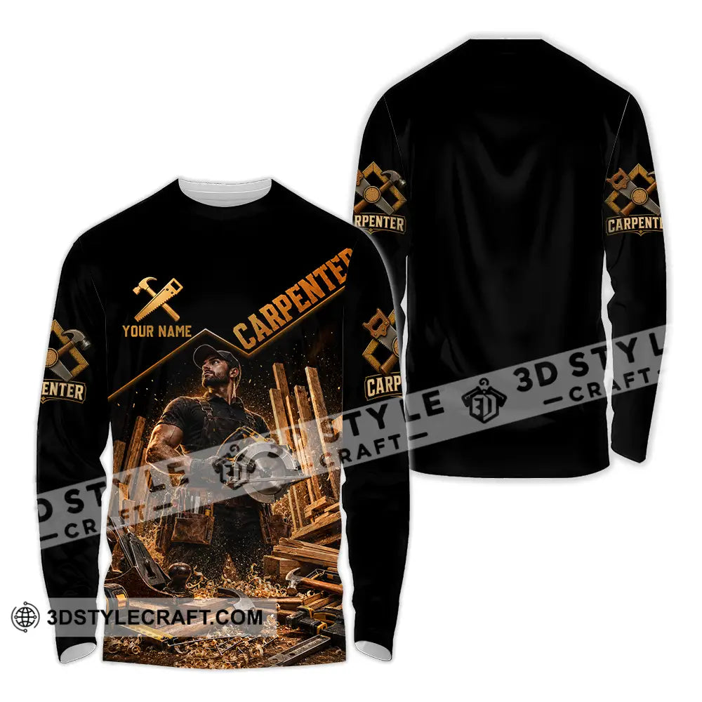 Unisex Shirt - Custom Carpenter Shirt - Long Sleeve Shirt / S - T-shirt