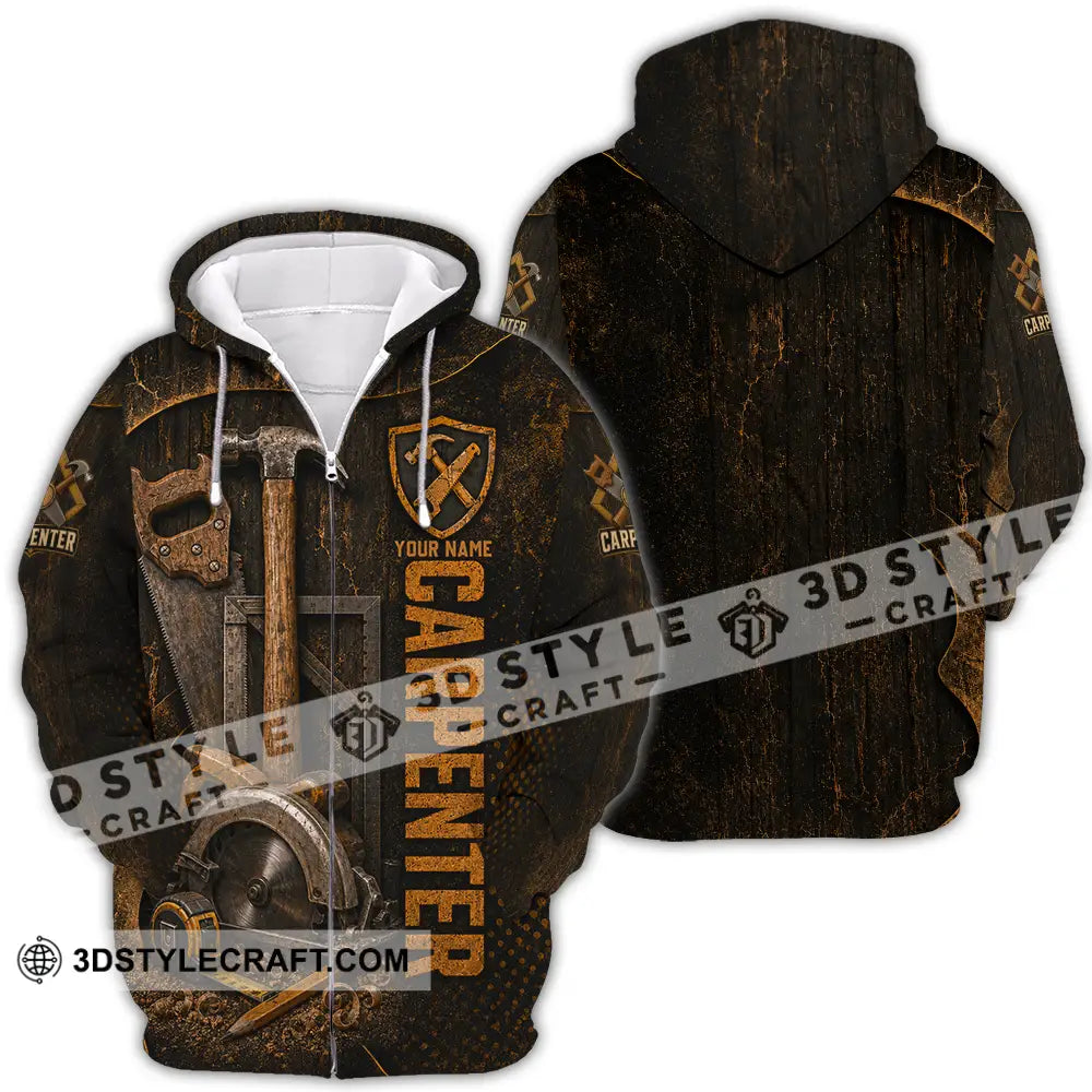 Unisex Shirt - Custom Carpenter Shirt - Zipper Hoodie / S - T-shirt
