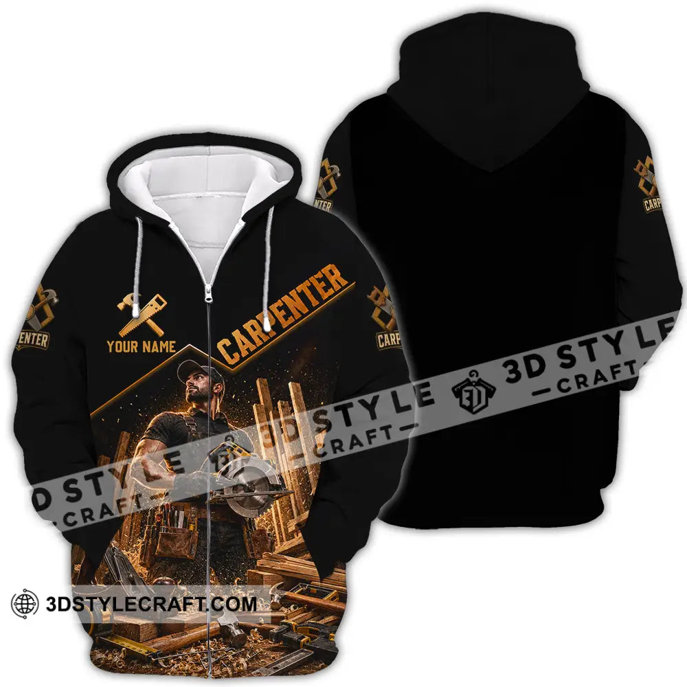 Unisex Shirt - Custom Carpenter Shirt - Zipper Hoodie / S - T-shirt