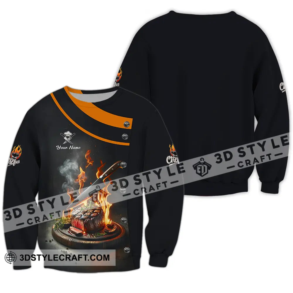 Unisex Shirt - Custom Chef 3D Shirt Long Sleeve / S T-shirt