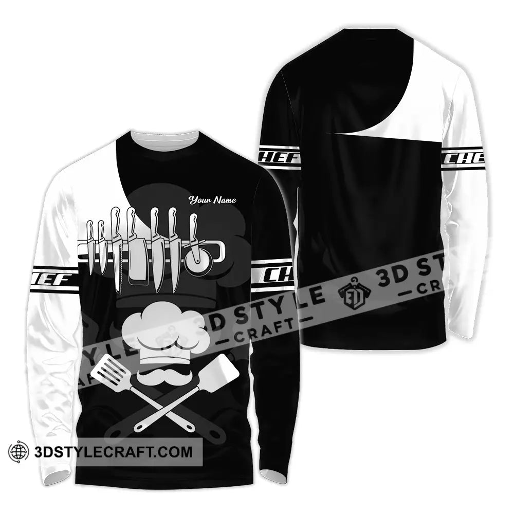 Unisex Shirt - Custom Chef 3D Shirt Long Sleeve Shirt / S T-shirt