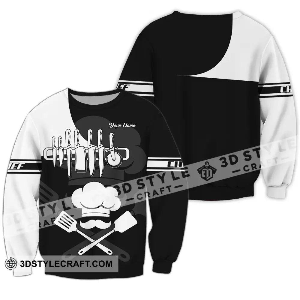 Unisex Shirt - Custom Chef 3D Shirt Long Sleeve / S T-shirt