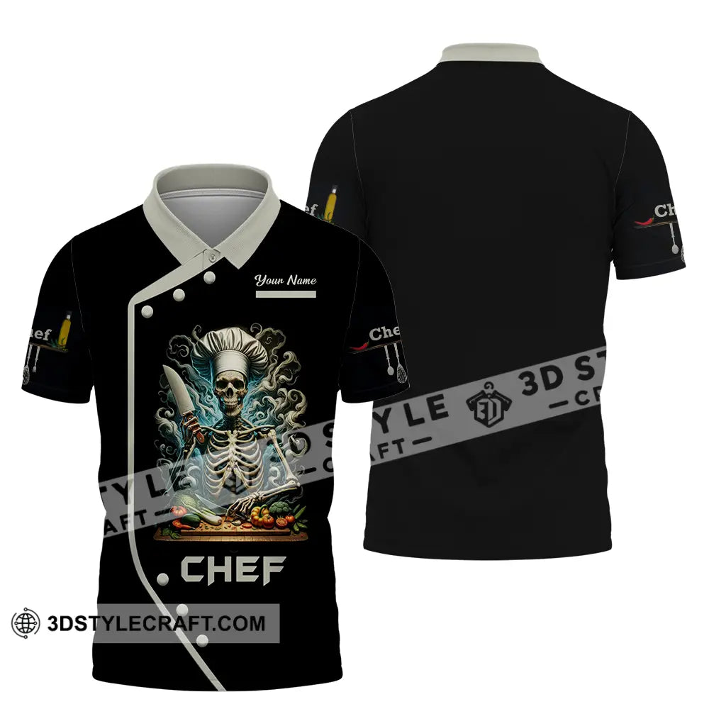 Unisex Shirt - Custom Chef 3D Shirt Polo Shirt / S T-shirt