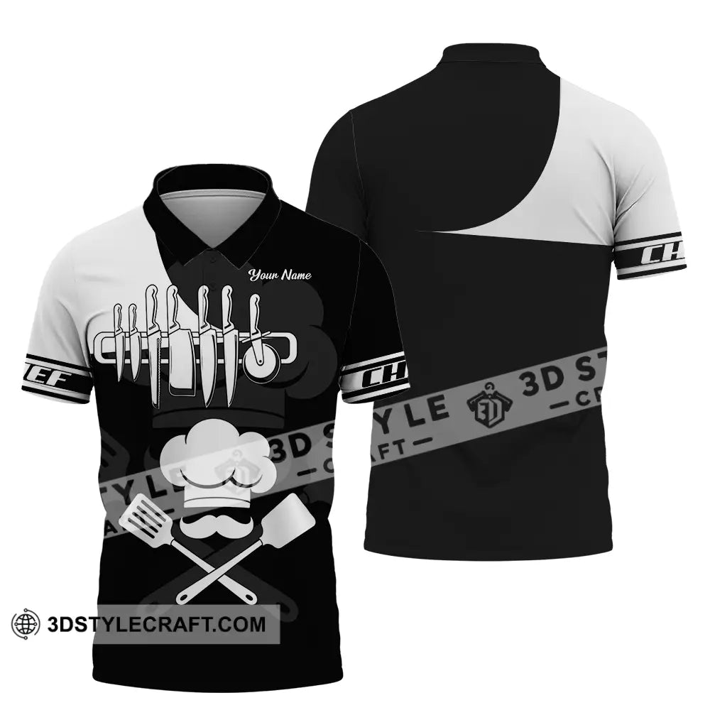 Unisex Shirt - Custom Chef 3D Shirt Polo Shirt / S T-shirt