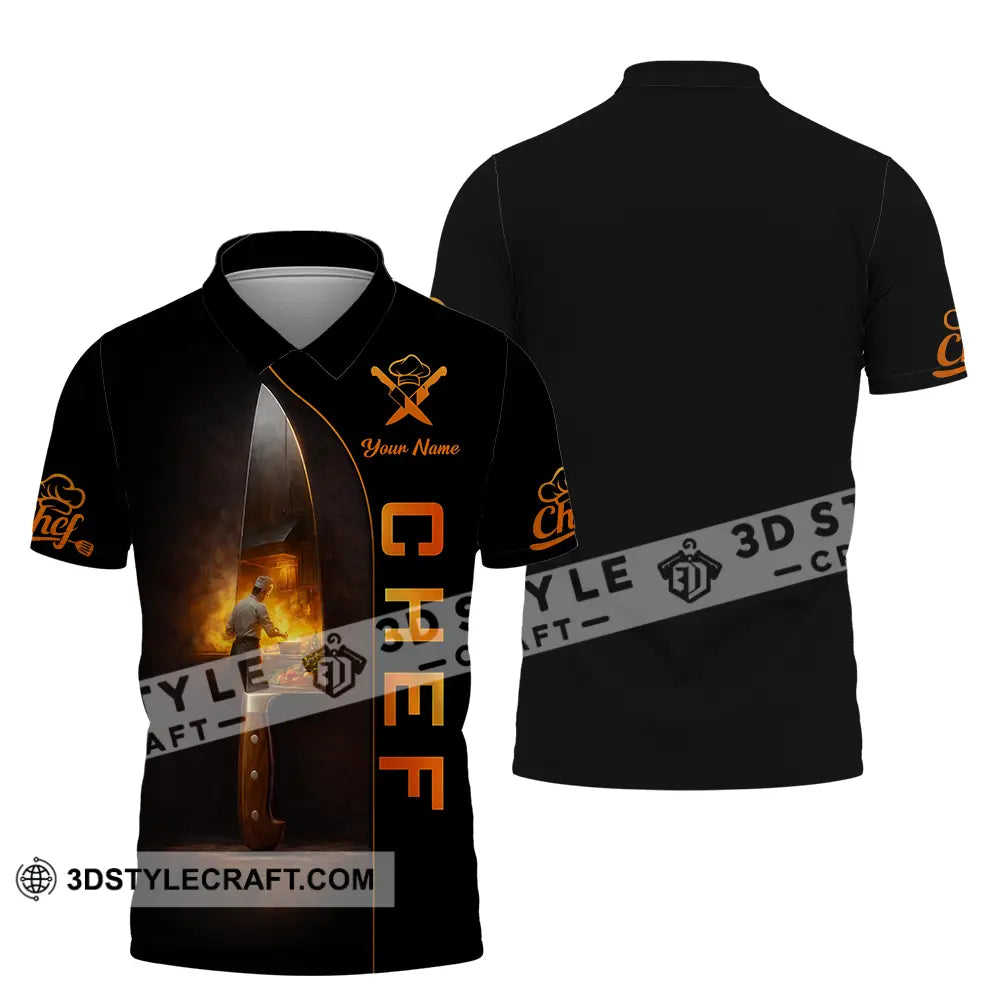 Unisex Shirt - Custom Chef 3D Shirt Polo Shirt / S T-shirt