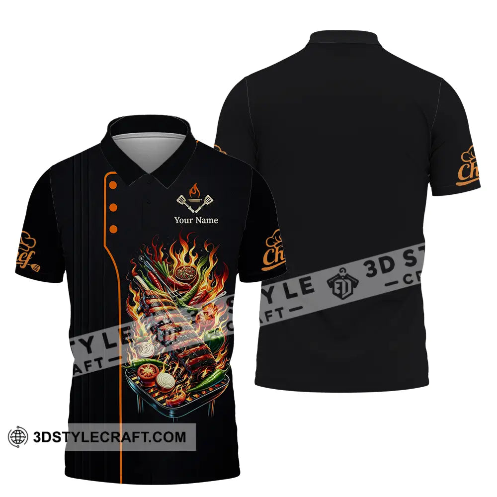 Unisex Shirt - Custom Chef 3D Shirt Polo Shirt / S T-shirt