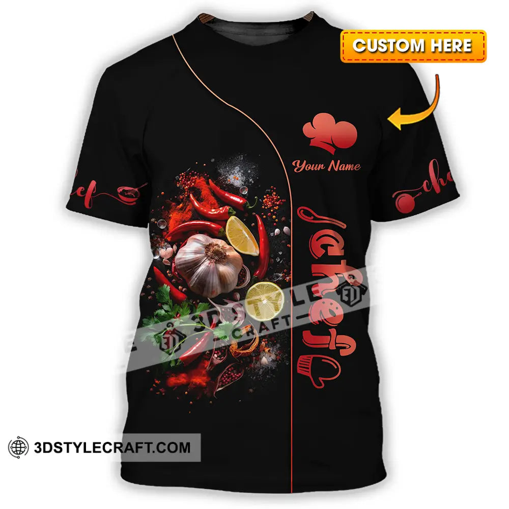 Unisex Shirt - Custom Chef 3D Shirt T-shirt