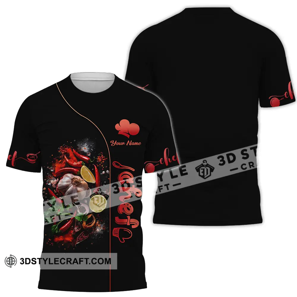 Unisex Shirt - Custom Chef 3D Shirt T-Shirt / S T-shirt