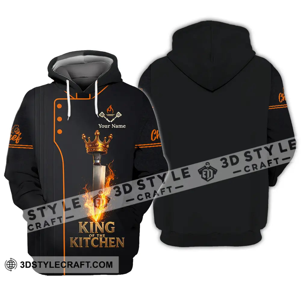 Unisex Shirt - Custom Chef King Kitchen 3D Shirt Hoodie / S T-shirt