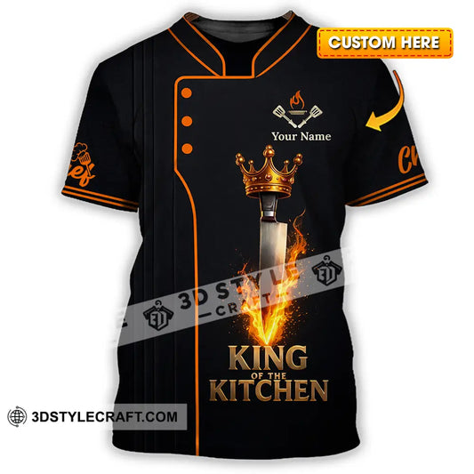 Unisex Shirt - Custom Chef King Kitchen 3D Shirt T-shirt