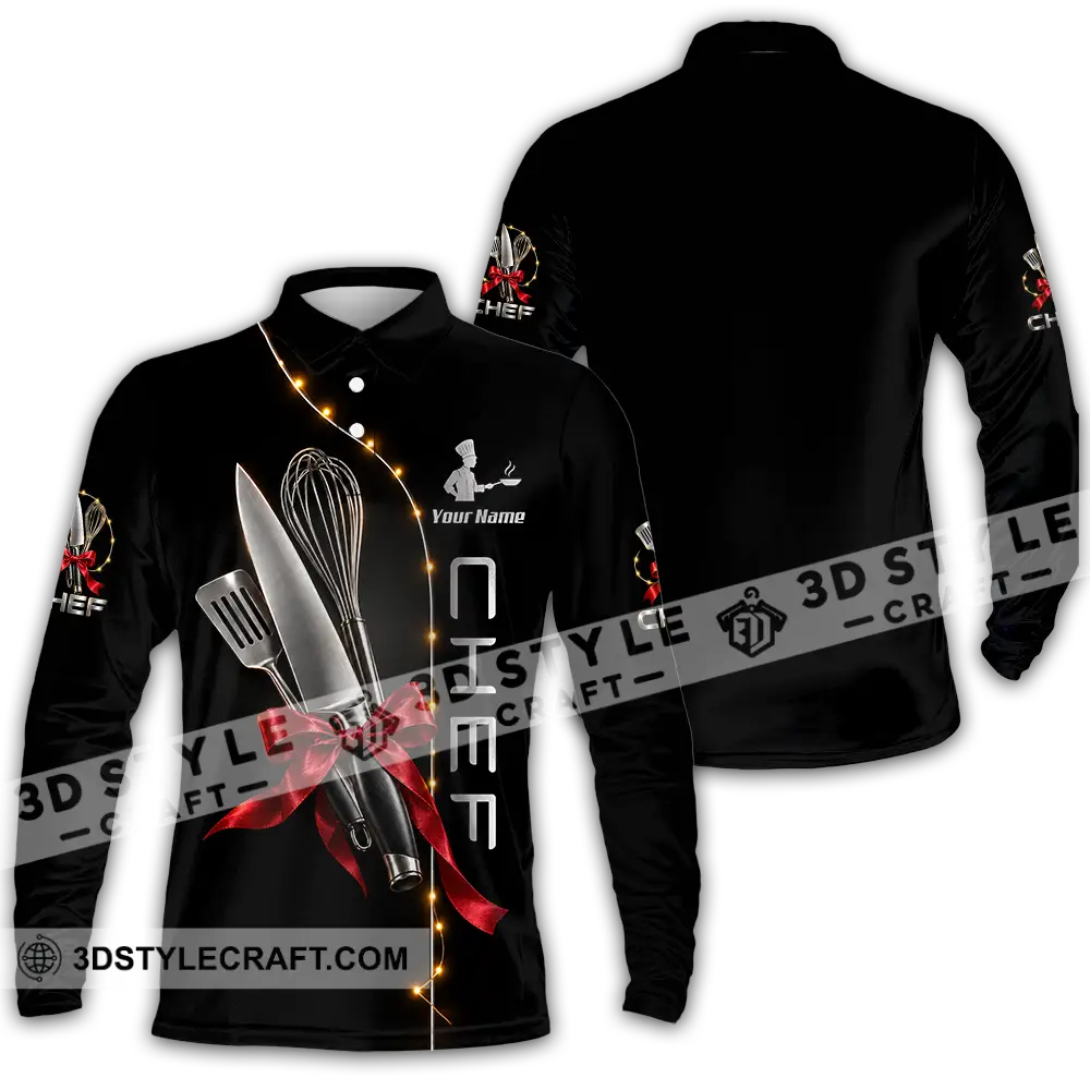 Unisex Shirt - Custom Chef Shirt - Long Sleeve Polo / S - T-shirt