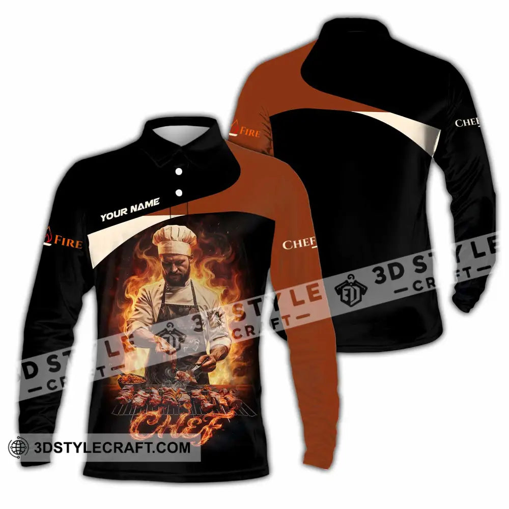 Unisex Shirt - Custom Chef Shirt - Long Sleeve Polo / S - T-shirt