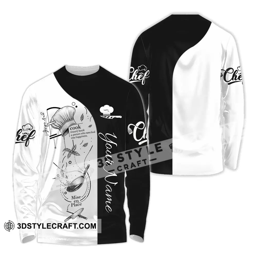 Unisex Shirt - Custom Chef Shirt - Long Sleeve Shirt / S - T-shirt