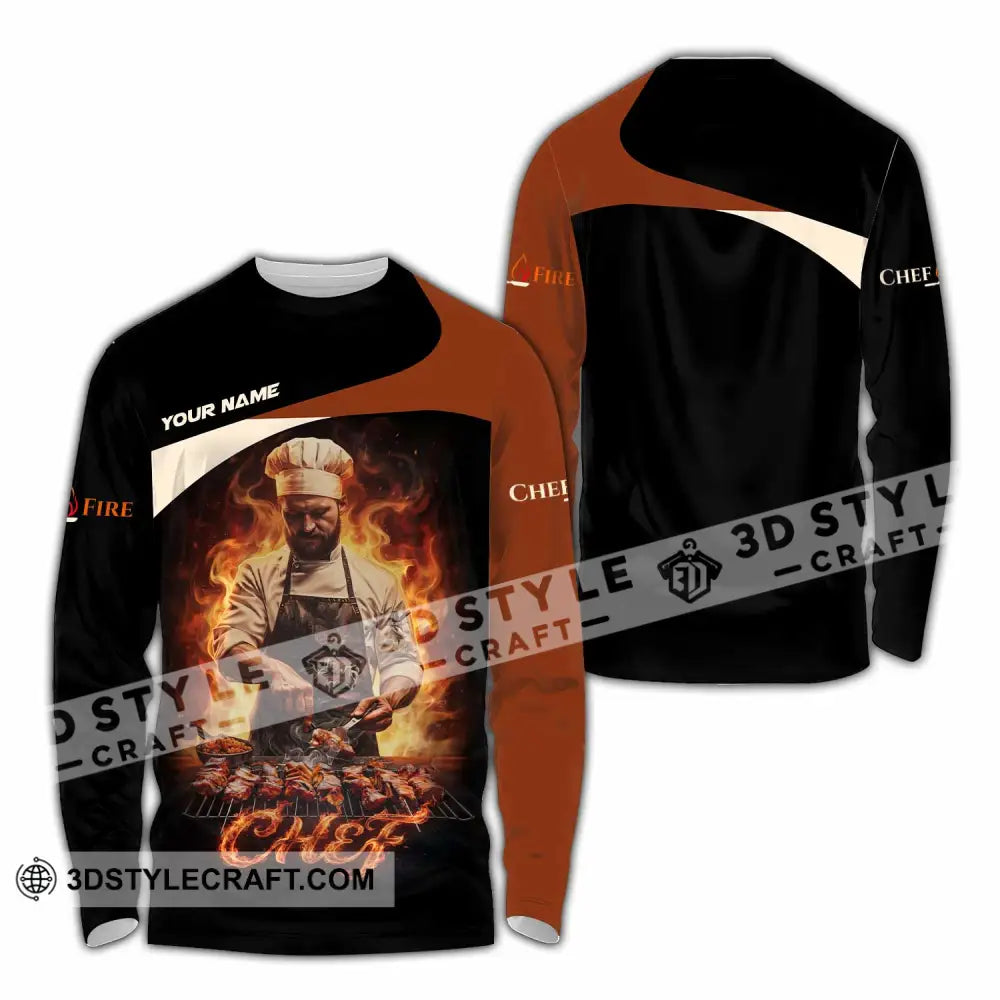Unisex Shirt - Custom Chef Shirt - Long Sleeve Shirt / S - T-shirt