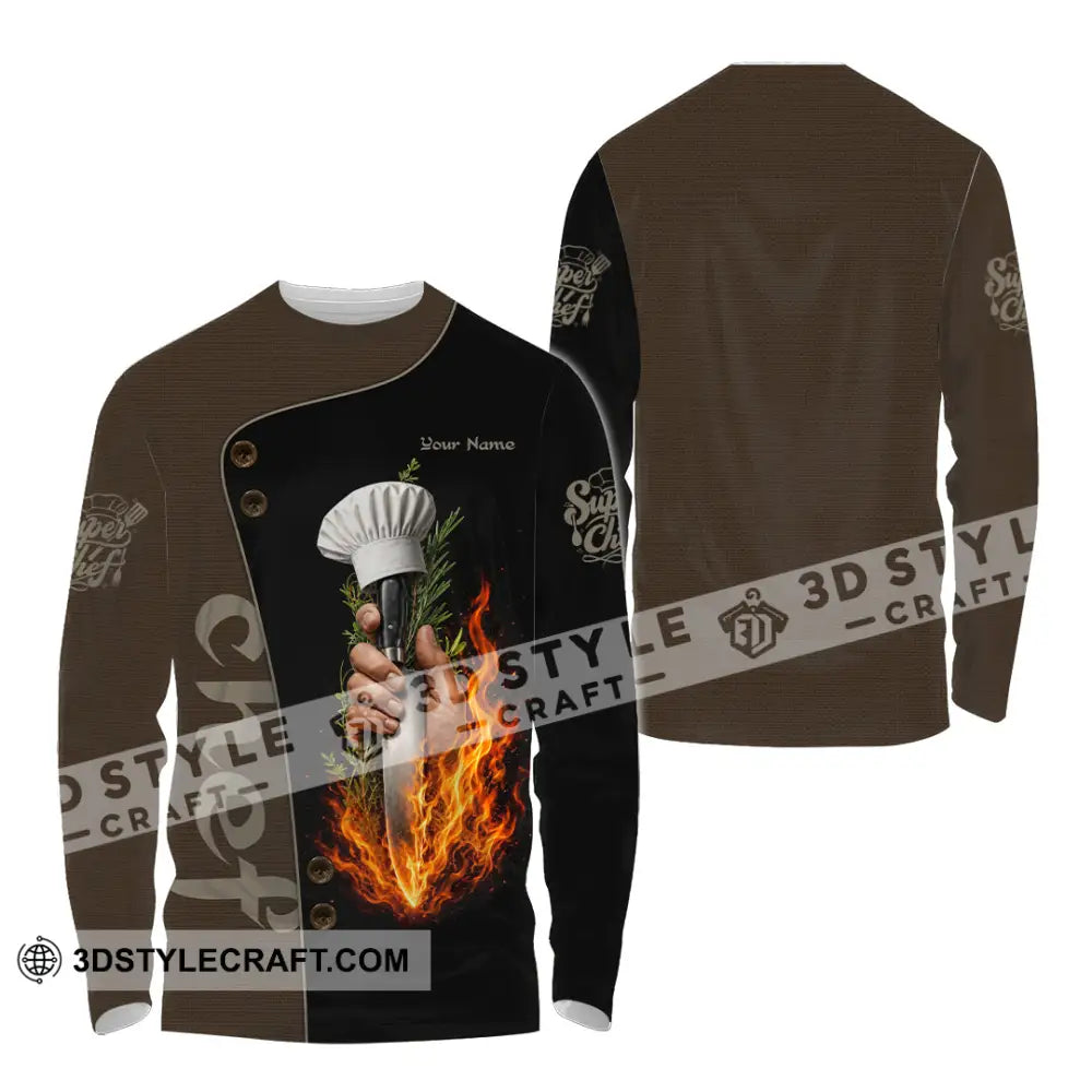 Unisex Shirt - Custom Chef Shirt - Long Sleeve Shirt / S - T-shirt