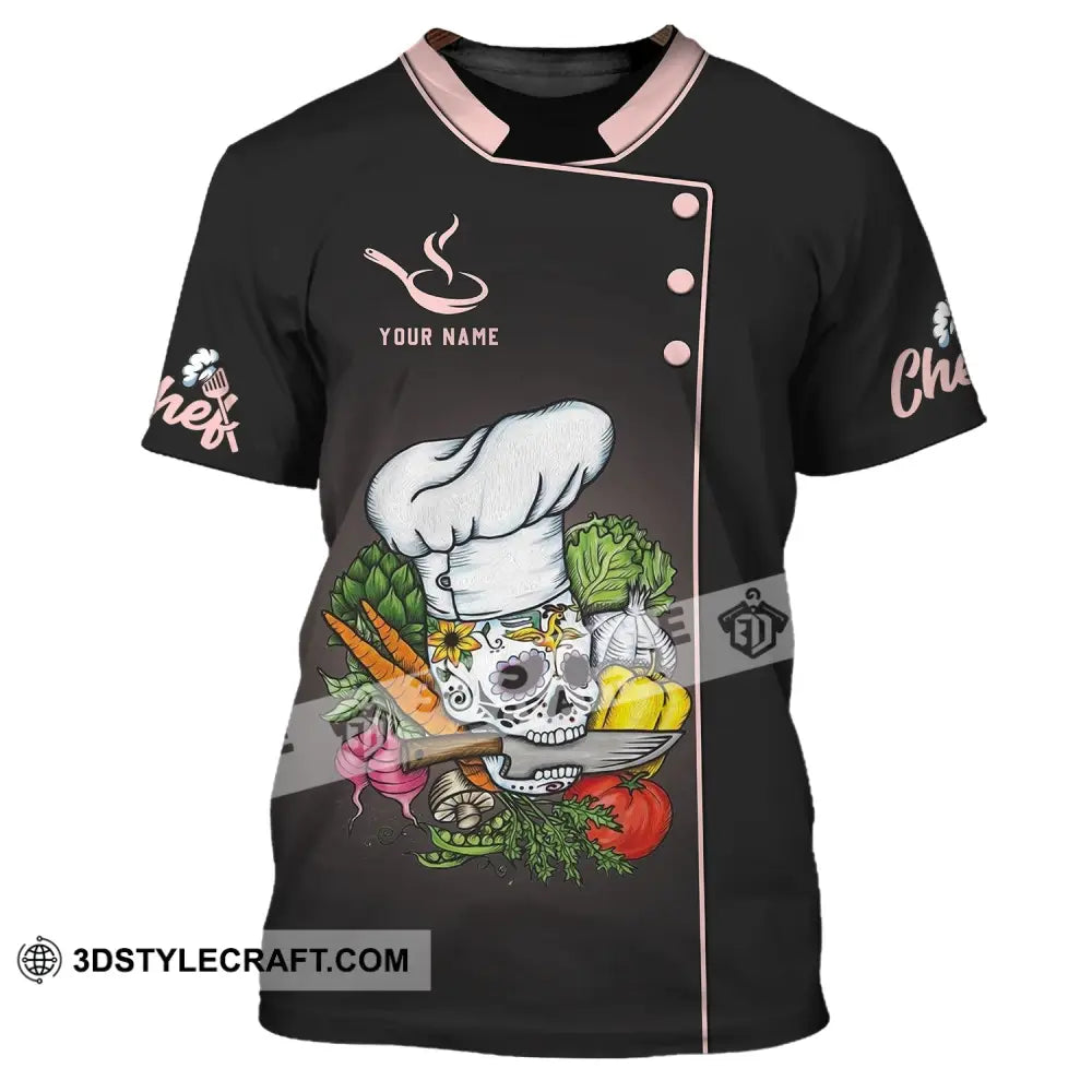 Unisex Shirt - Custom Chef Name Gift For Kitchen Lover Bone T-Shirt / S T-Shirt