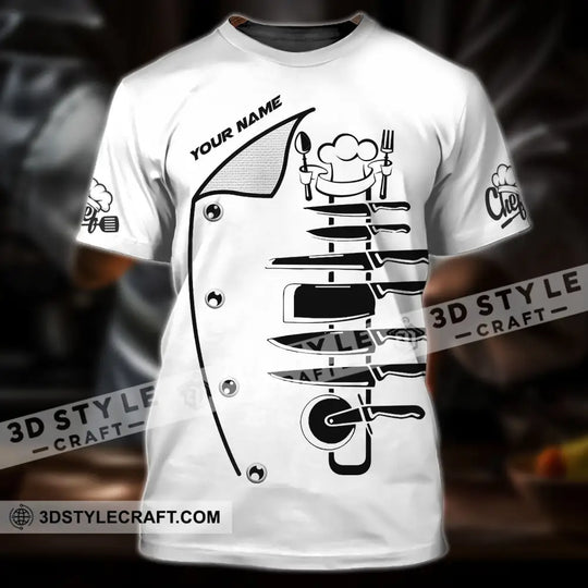 Unisex Shirt - Custom Chef Name T-Shirt, Kitchen Knife Collection Shirt style option 2
