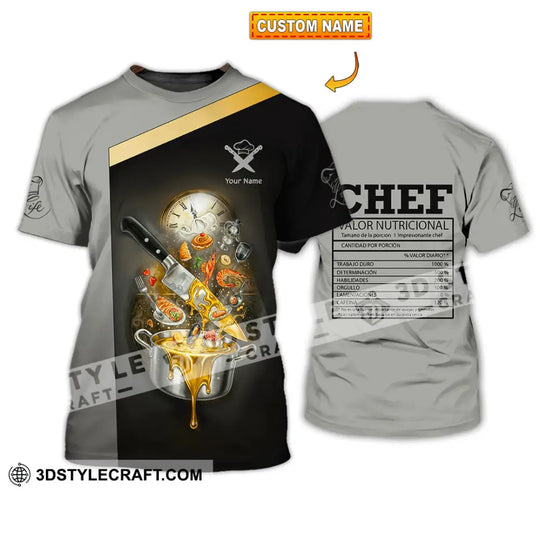 Unisex Shirt - Custom Chef Valor Nutricional Shirt style option 1