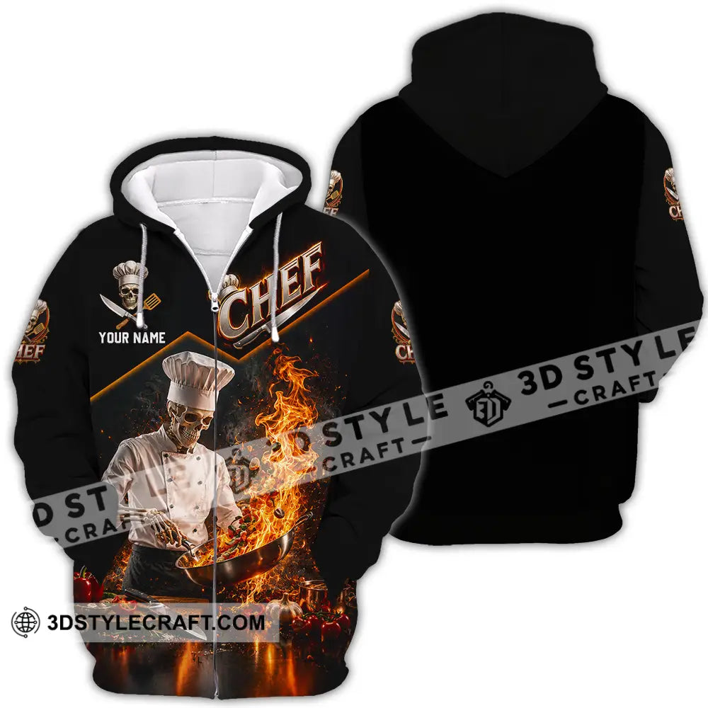 Unisex Shirt - Custom Chef Shirt - Zipper Hoodie / S - T-shirt