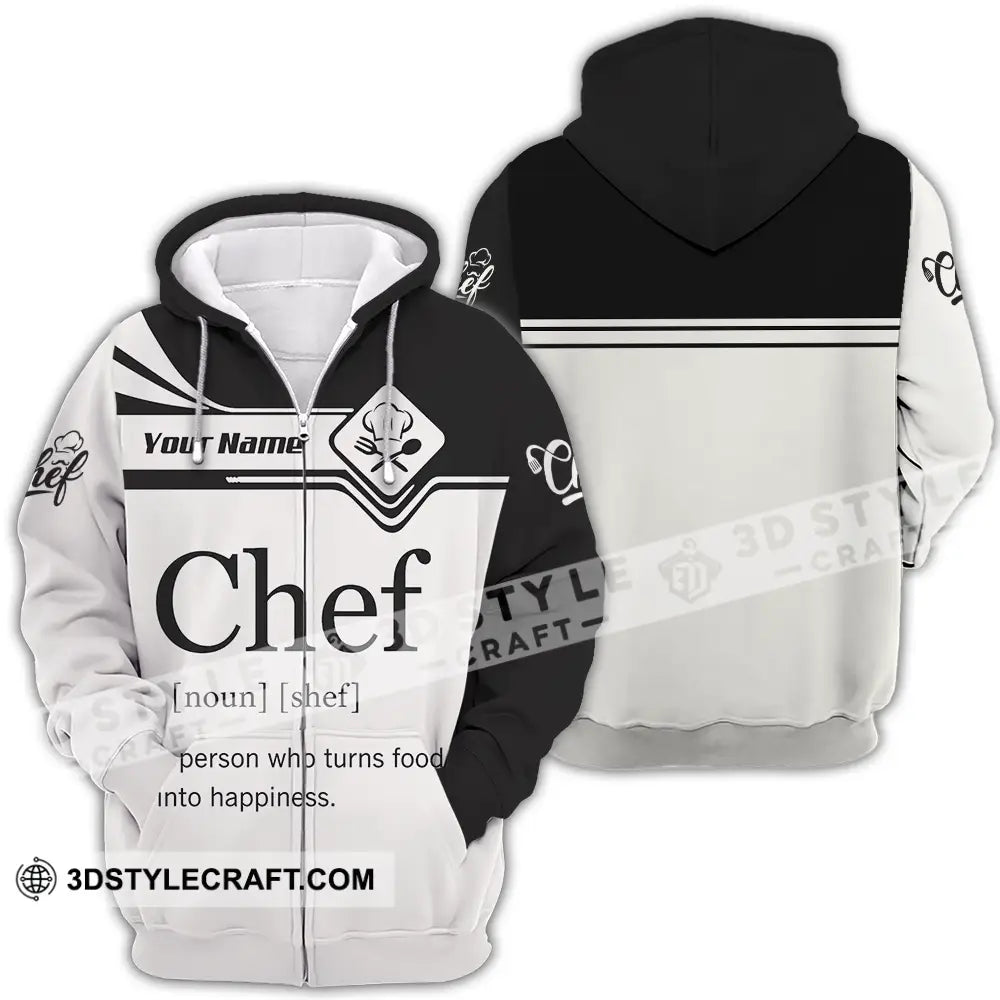 Unisex Shirt - Custom Chef Shirt - Zipper Hoodie / S - T-shirt