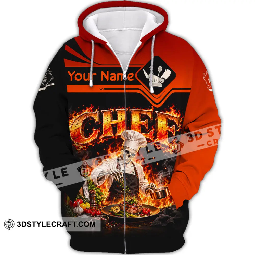 Unisex Shirt - Custom Chef Shirt - Zipper Hoodie / S - T-shirt