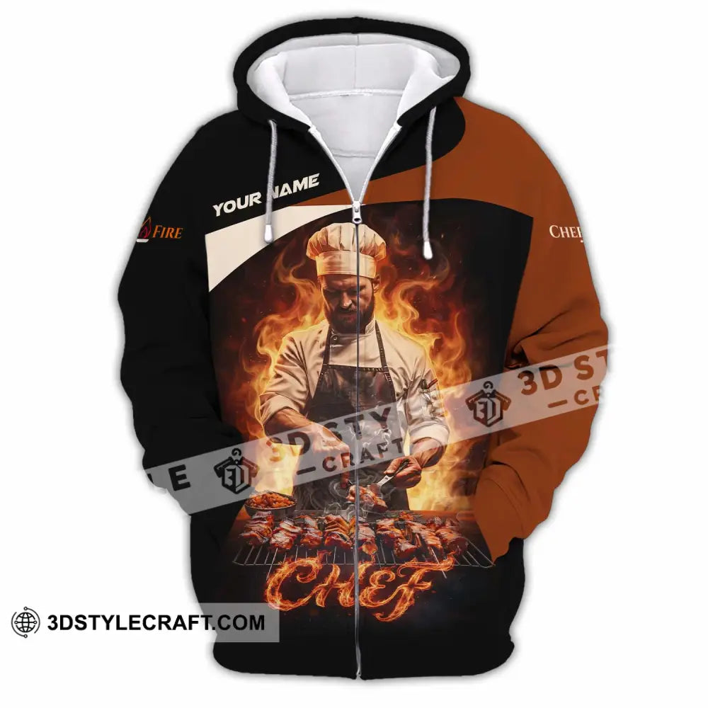 Unisex Shirt - Custom Chef Shirt - Zipper Hoodie / S - T-shirt