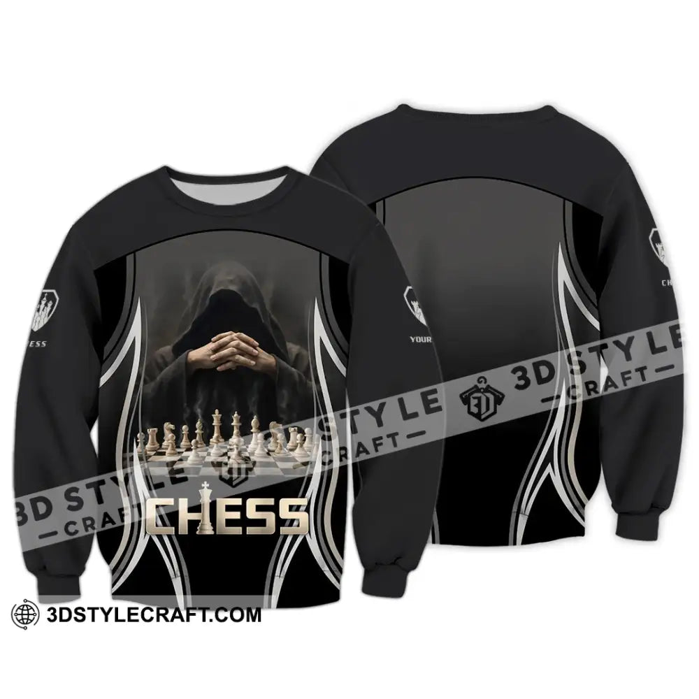 Unisex Shirt - Custom Chess 3D Shirt - Long Sleeve / S - T-shirt