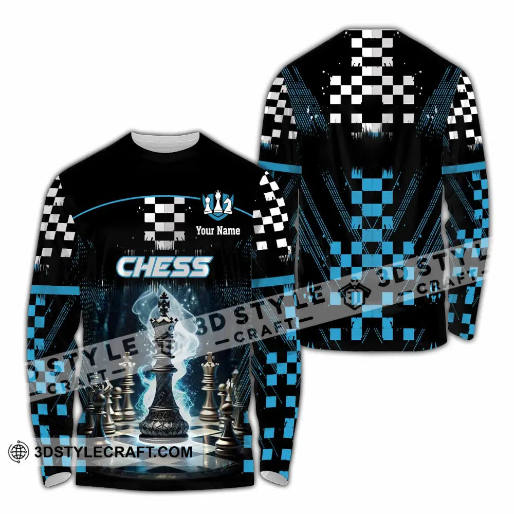 Unisex Shirt - Custom Chess 3D Shirt Long Sleeve Shirt / S T-shirt