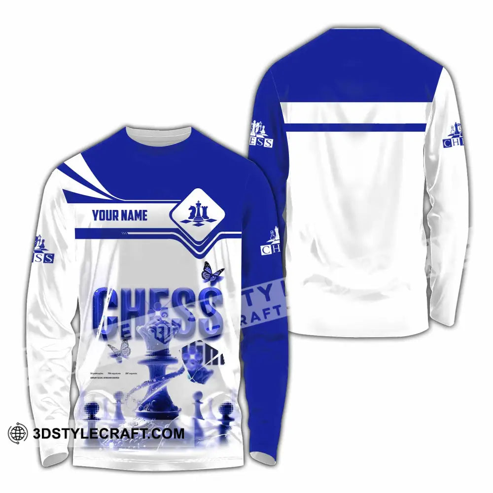 Unisex Shirt - Custom Chess 3D Shirt Long Sleeve Shirt / S T-shirt