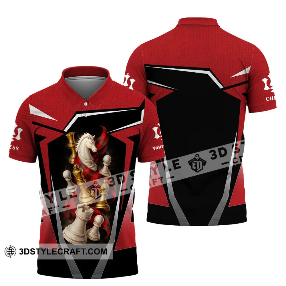 Unisex Shirt - Custom Chess 3D Shirt Polo Shirt / S T-shirt