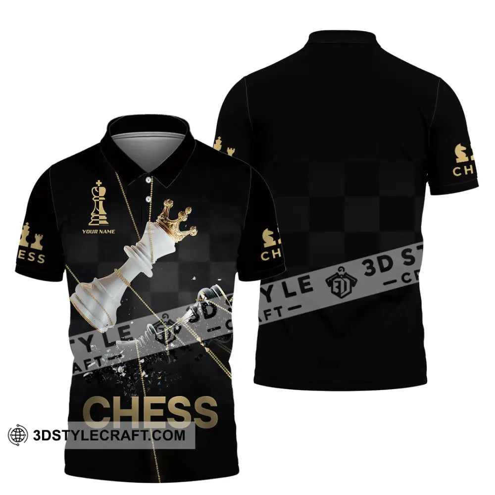 Unisex Shirt - Custom Chess 3D Shirt - Polo Shirt / S - T-shirt